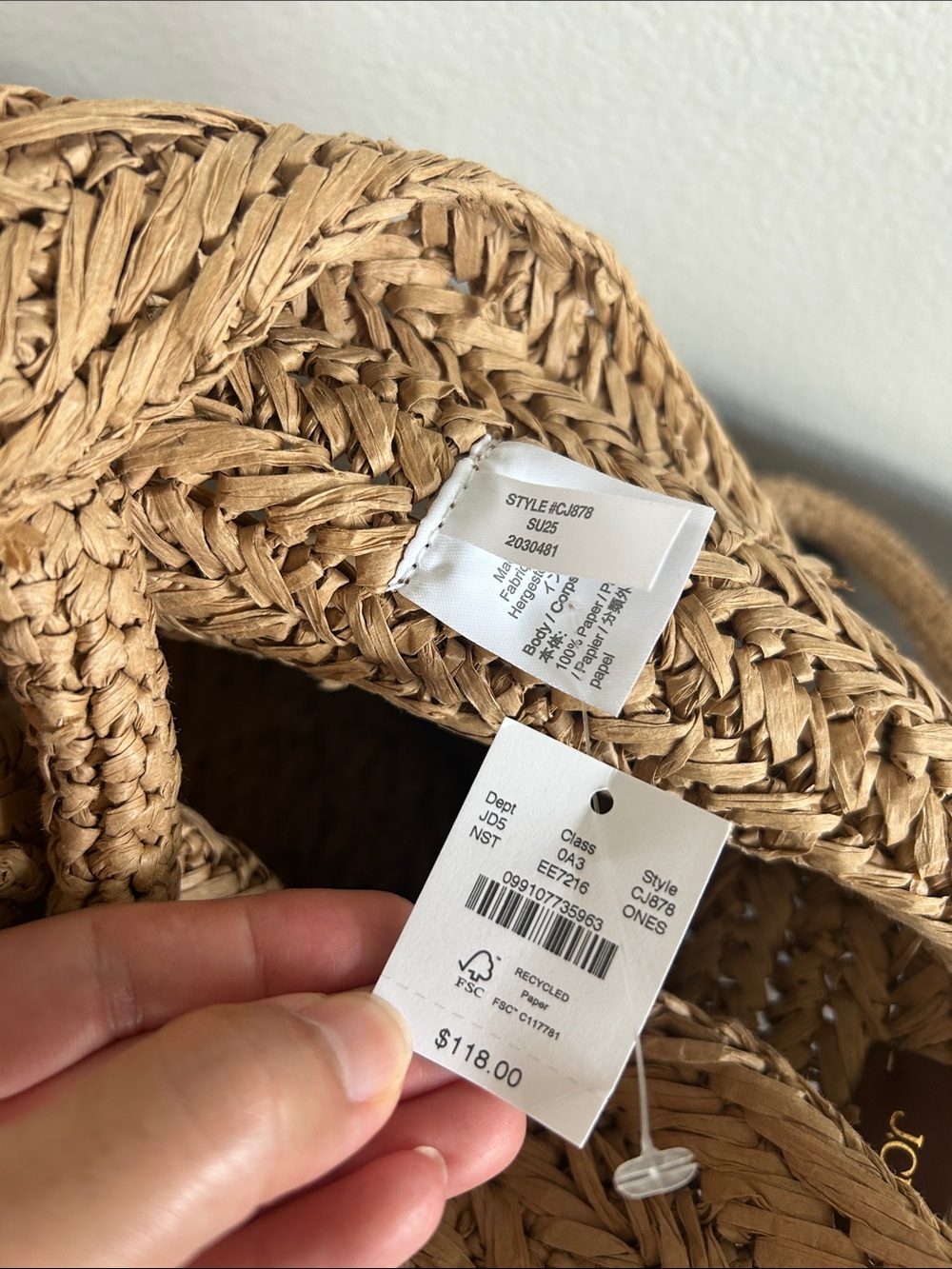 J. Crew Malta Handwoven Tote - Picture 4 of 7